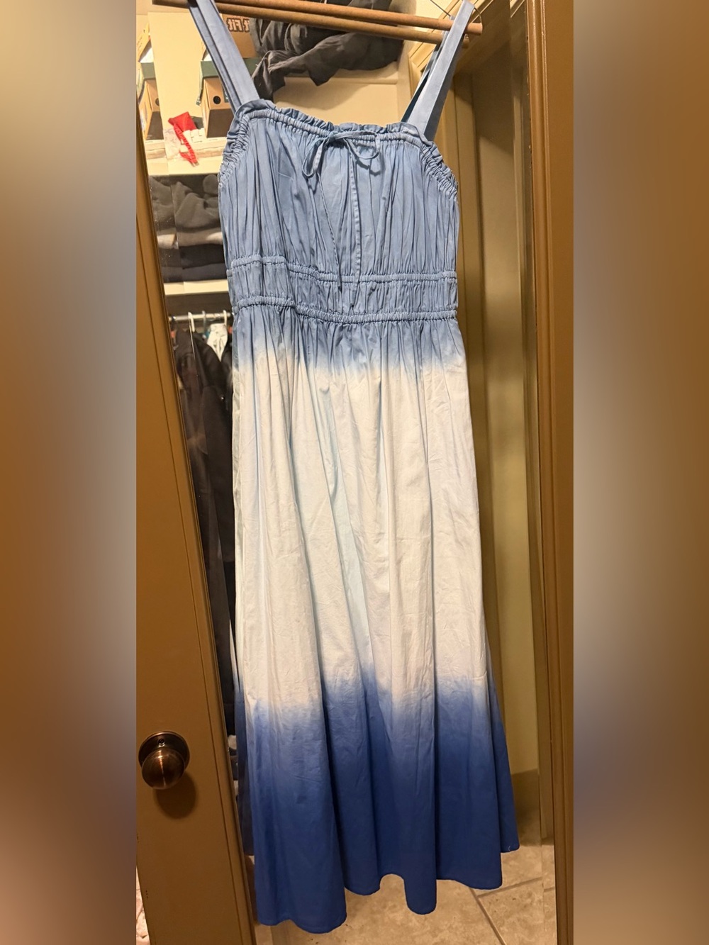 Light Blue Ombre Maxi Dress